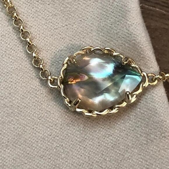 Kendra Scott Gwyneth Gold Strand Necklace NWT - Picture 11 of 16